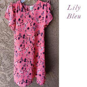 Lily Bleu Floral Cold Shoulder Dress Size 6x